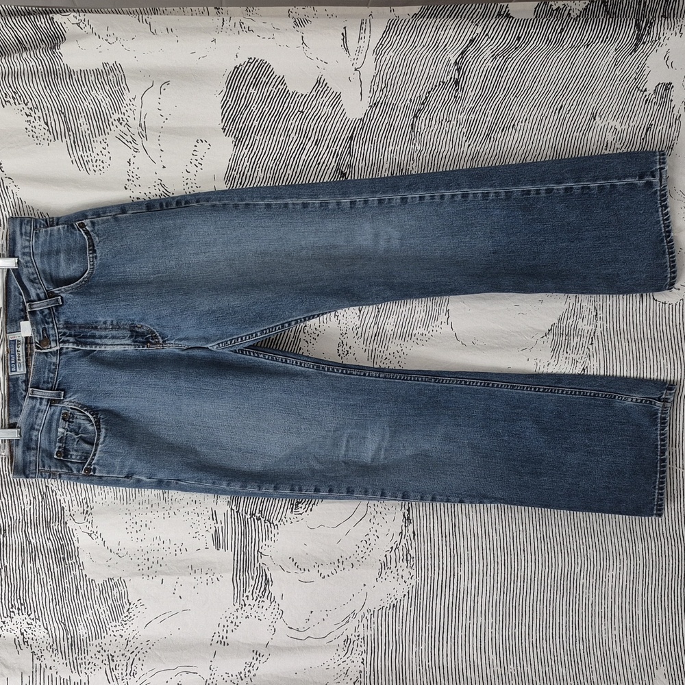 Old Navy 32X34 Boot Cut Vintage 90s Men's Blue Jeans - Picture 9 of 10